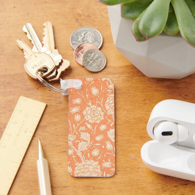 William Morris Wild Tulip famous pattern Key Ring (Desk)