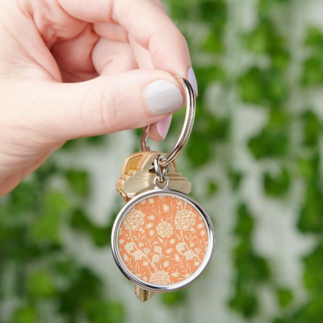 William Morris Wild Tulip famous pattern Key Ring (Hand)