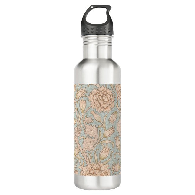 William Morris Wild Tulip Flower Floral Design 710 Ml Water Bottle (Front)
