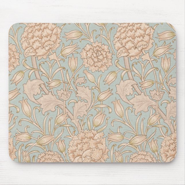 William Morris Wild Tulip Flower Floral Design Mouse Mat (Front)
