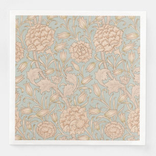 William Morris Wild Tulip Flower Floral Design Napkin