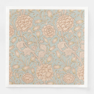 William Morris Wild Tulip Flower Floral Design Napkin