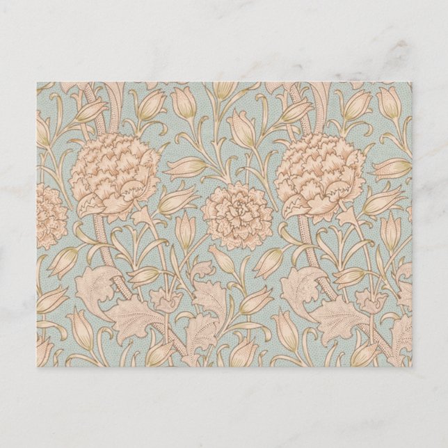 William Morris Wild Tulip Flower Floral Design Postcard (Front)
