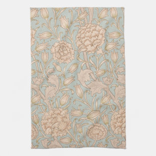 William Morris Wild Tulip Flower Floral Design Tea Towel