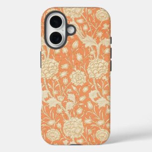 William Morris Wild Tulip Orange Floral Art iPhone 16 Case