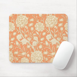 William Morris Wild Tulip Orange Floral Art Mouse Mat