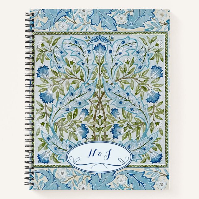 William Morris & Wilhelmina Style Prints Notebook (Front)