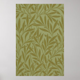 William Morris Willow Antique Floral Leaf Poster