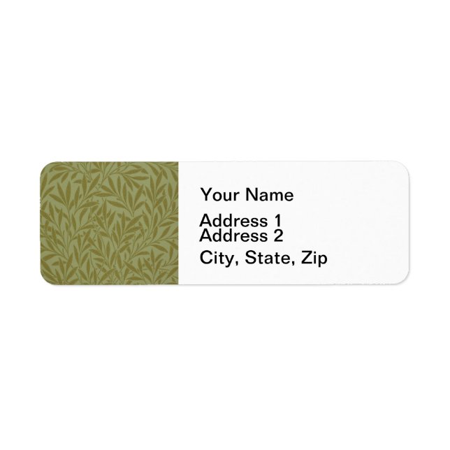 William Morris Willow Antique Green Leaf Vine Art (Front)