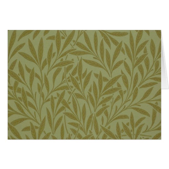 William Morris Willow Antique Green Leaf Vine Art (Front Horizontal)