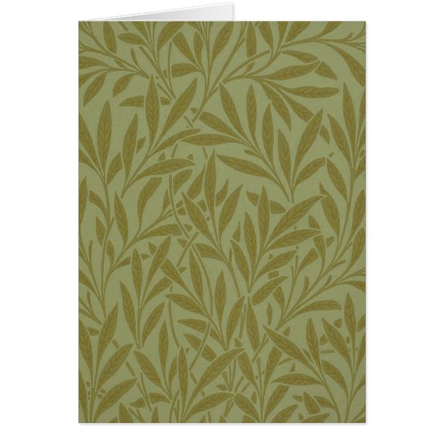 William Morris Willow Antique Green Leaf Vine Art (Front)