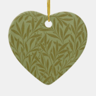 William Morris Willow Antique Green Leaf Vine Art Ceramic Tree Decoration