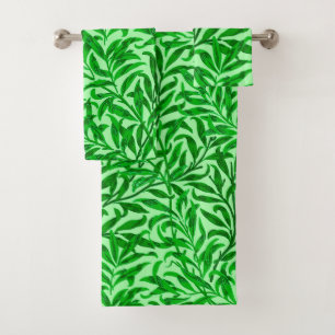 William Morris Willow Bough, Emerald Green Bath Towel Set