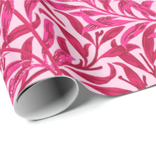 William Morris Willow Bough, Fuchsia Pink Wrapping Paper