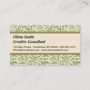 William Morris Willow Bough Garden Flower Classic Business Card