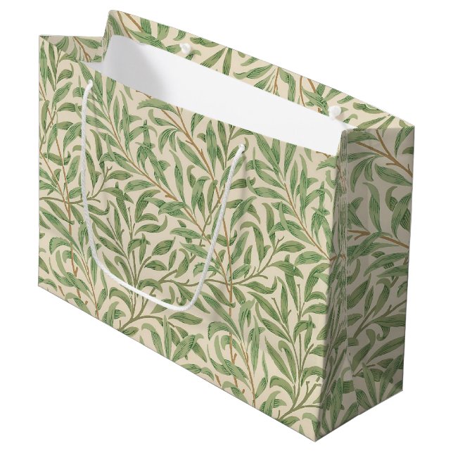 William Morris Willow Bough Garden Flower Classic Large Gift Bag (Front Angled)