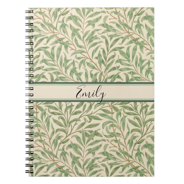 William Morris Willow Bough Garden Flower Classic Notebook (Front)