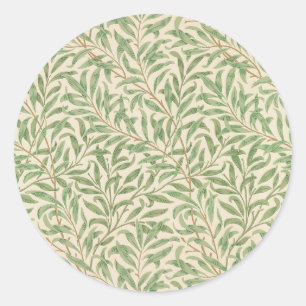 William Morris Willow Bough Garden Flower Classic Round Sticker