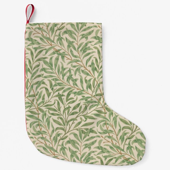 William Morris Willow Bough Garden Flower Classic Small Christmas Stocking (Front)