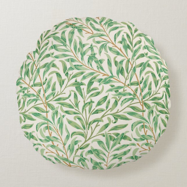 William Morris Willow bough Print Throw Pillow (Front)