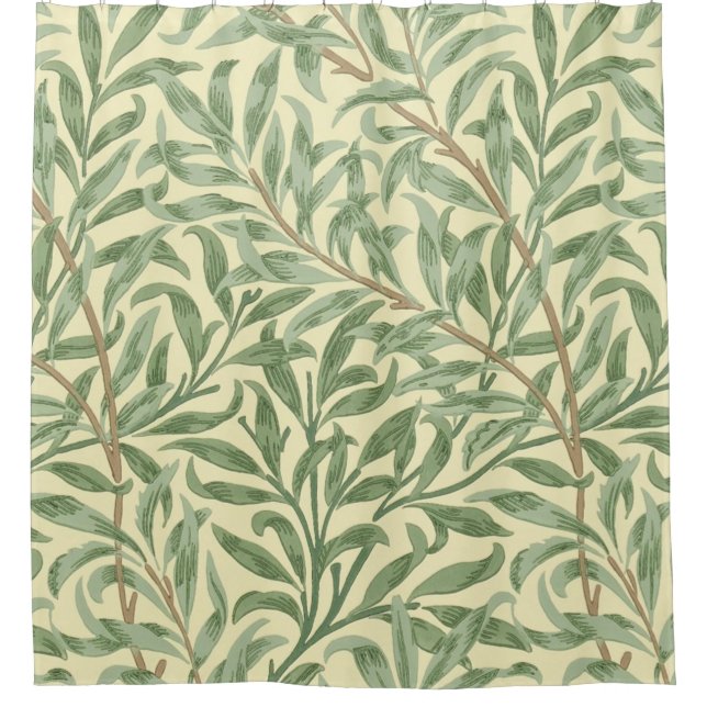 William Morris Willow Bough Shower Curtain (Front)