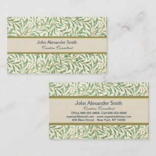 William Morris Willow Bough Vintage Botanical Business Card