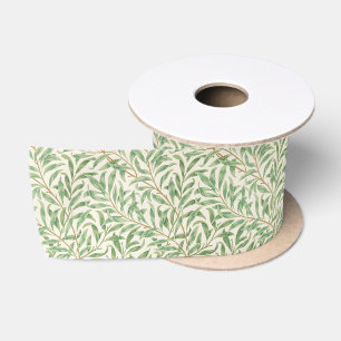 William Morris Willow Bough Vintage Botanical Satin Ribbon