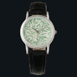 William Morris. Willow Bough. Vintage greenery Watch<br><div class="desc">William Morris "Willow Bough" watch. Greenery foliage pattern.</div>