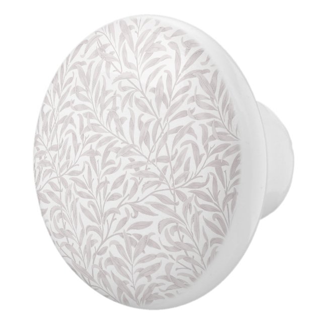 William Morris Willow boughs light pink Ceramic Knob (Right)