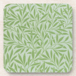 William Morris Willow Flower Classic Green Coaster