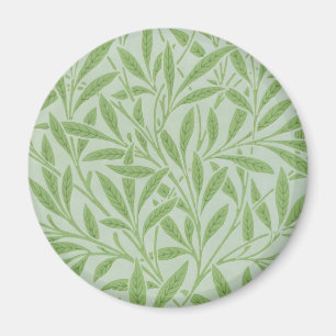 William Morris Willow Flower Classic Green Magnet