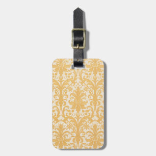 William Morris Willow & Gold Damask Luxury Luggage Tag