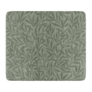 William Morris Willow Pattern Antique Sage Green Cutting Board