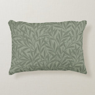 William Morris Willow Pattern Antique Sage Green Decorative Cushion
