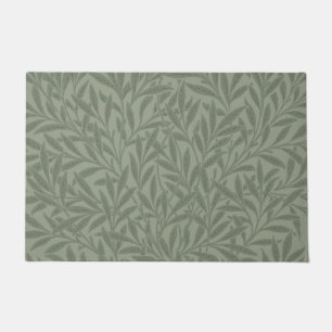 William Morris Willow Pattern Antique Sage Green Doormat