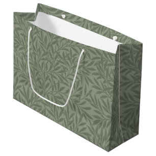 William Morris Willow Pattern Antique Sage Green Large Gift Bag