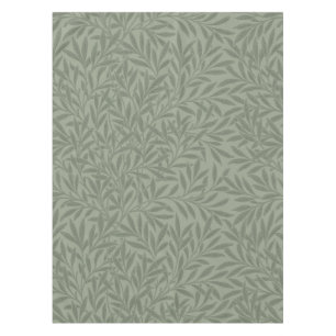 William Morris Willow Pattern Antique Sage Green Tablecloth