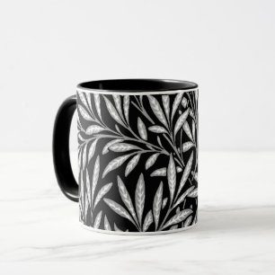William Morris Willow Pattern, Black and White Mug