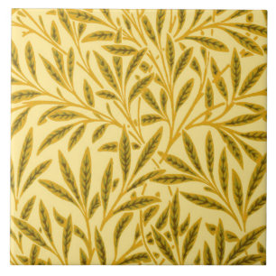 William Morris Willow Pattern, Mustard Yellow Tile
