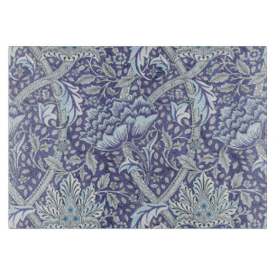 William Morris Windrush blue floral flowers Cutting Board