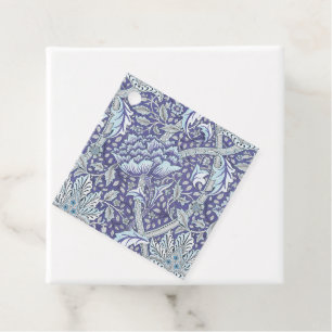 William Morris Windrush blue floral flowers Favour Tags