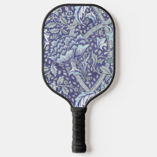 william morris windrush blue floral flowers pickleball paddle
