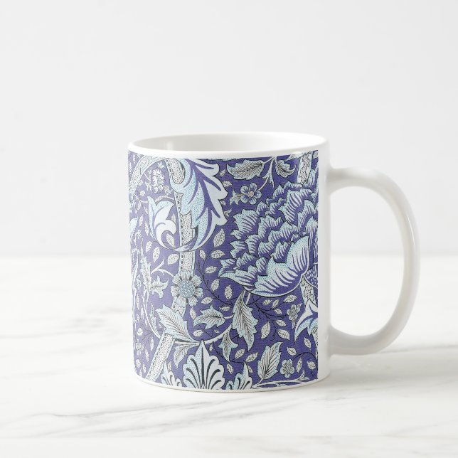 William Morris Windrush Blue Pattern Floral Coffee Mug (Right)