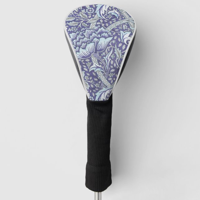 William Morris Windrush Blue Pattern Floral Golf Head Cover (Front)