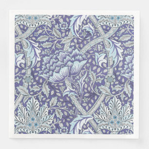 William Morris Windrush Blue Pattern Floral Napkin