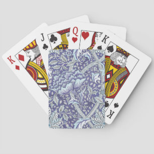 William Morris Windrush Blue Pattern Floral Playing Cards