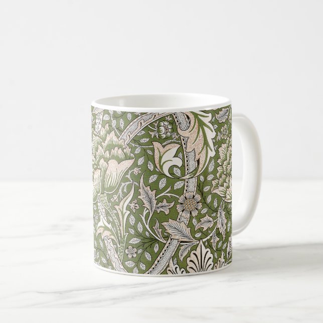 William Morris Windrush floral flowers classic Coffee Mug (Front Right)