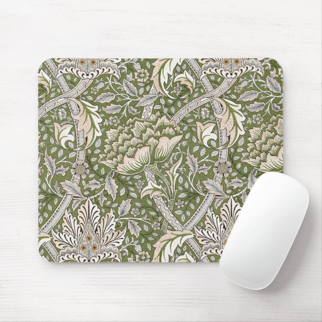 William Morris Windrush floral flowers classic Mouse Mat (With Mouse)