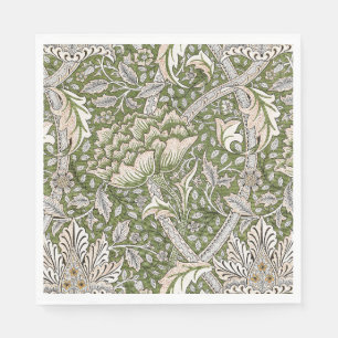 william morris windrush floral flowers classic napkin