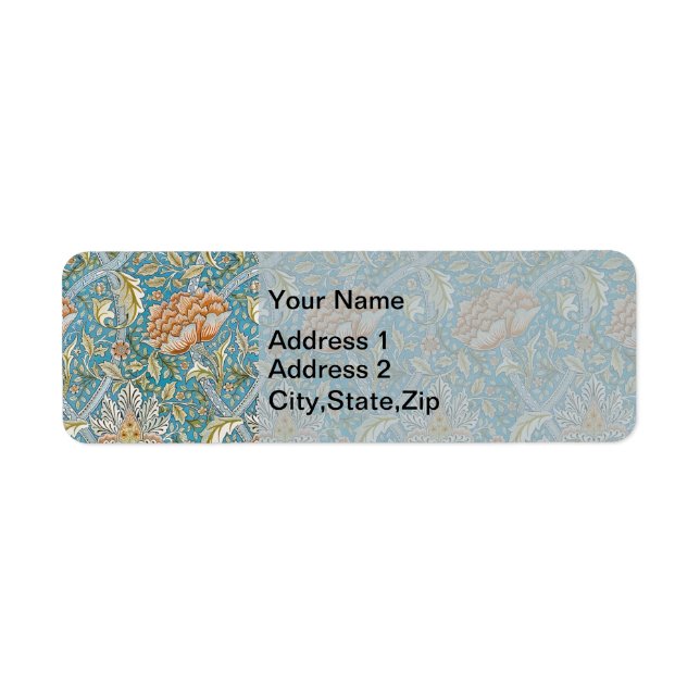 William Morris Windrush Floral Pattern Blue (Front)